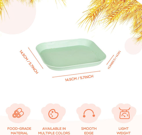 Whisker Fatigue Relief Cat Bowl, 6 Inch Shallow Cat Food Dish Cat Wet Feeding Bowls Wide and Small Pet Plate for Kittens and Short Legged Cat (4Pc...