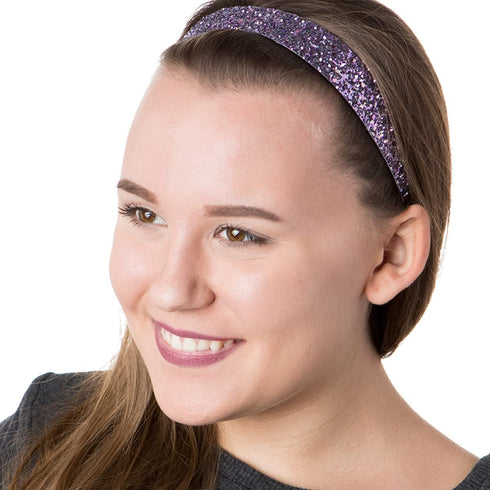 Hipsy Adjustable No Slip Wide Bling Glitter Headband 3-packs for Women Girls & Teens (Princess/Peacock/Rose Gold)...