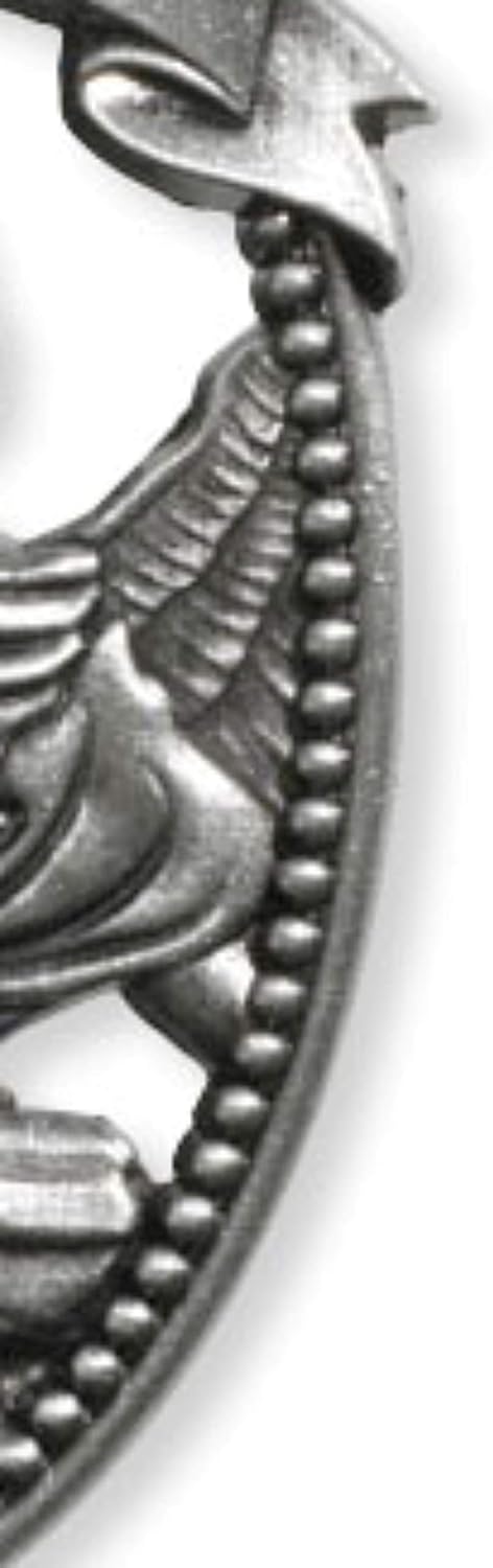 Silver Tone Zinc Alloy Archangel St Michael Protect Us Visor Clip, 2 1/4 Inch...