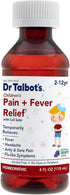 Dr. Talbot's Pain + Fever Relief Liquid Medicine with Naturally Inspired Ingredients for Children, Includes Dosage Cup, Grape Juice Flavor, 4 Fl O...