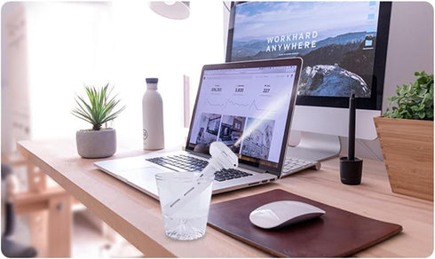Mini Portable Humidifier, Ultra Silent Mini USB Humidifier, Optional Container, Automatic Shutdown, Suitable for Plants, Cars, Offices, Hotels Min...