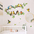 Robin Birds Wall Stickers Tree Branch Wall Decals Nursery Wall Art Decor for Kids Bedroom Living Room...