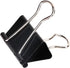 Medium Binder Clips and Paper Clips (24 Pcs) 1.25 Inch,Black Metal Medium Paper Clamps for Office, Home, School...