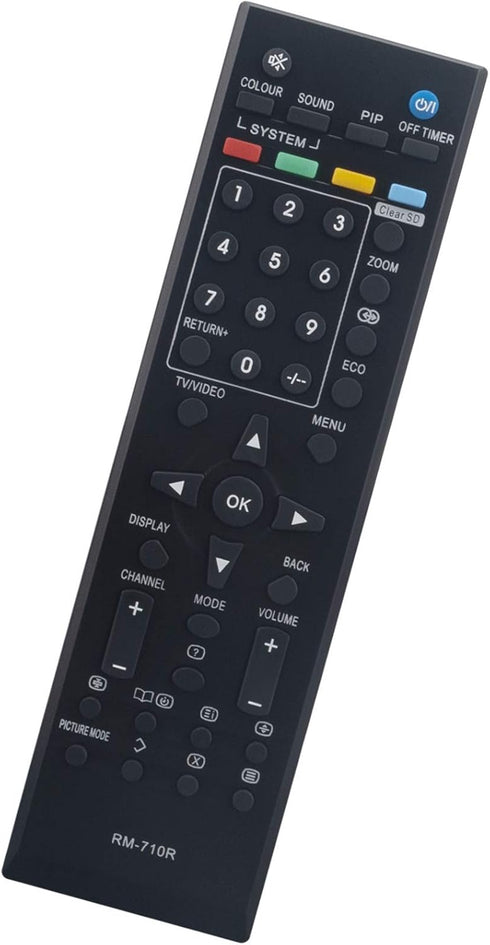 RM-710R Replace Remote Control fit for JVC TV RM-C463 RM-C567 RM-C232 RM-C402 RM-C1280 RM-C1150 RM-C2020 RM-C1120 RM-C1313 RM-C1331 RM-C1920 RM-C1...
