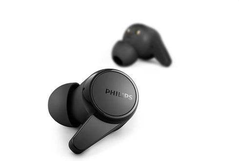 PHILIPS T1207 True Wireless Headphones with Up to 18 Hours Playtime and IPX4 Water Resistance, Black...