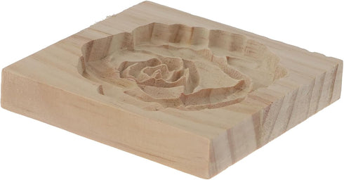 Carved Wooden Cookie Mould Kitchen Cookie Cutter Biscuit Making Bakeware Cake Rose Cookie Cutter for Kitchen DIY and Family Gatherings...