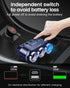 YANTU Cigarette Lighter Adapter, Car Charger Adapter 3 Socket Cigarette Lighter Splitter with LED Voltage Display PD/QC 3.0 Charger On/Off Switche...