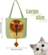Lion-Shaped Show Head Pet Canvas Shaped Shoulder Bag?Pet Out Bag, Outcrop, Pet Out Shoulder Bag. (Light green-Large)...