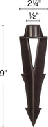 Hinkley 9-Inch Composite Ground Stake - 9” Ground Stakes Replacement for Outdoor Landscape Lighting - Corrosion Resistant, Bronze Finish, Plastic ...