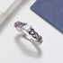 Ginger Lyne Collection Cherri Purple Princess Cut Engagement Wedding Band Bridal Set...