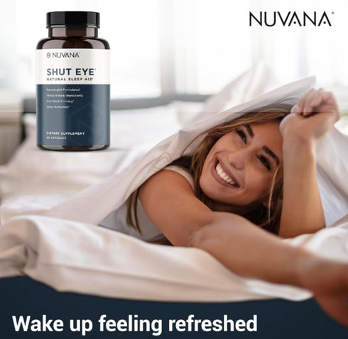Shut Eye Natural Sleep Aid Supplement for Adults | 5mg Melatonin | Helps Relax and Promote Natural Deep Sleep with Valerian Root, Chamomile & Magn...