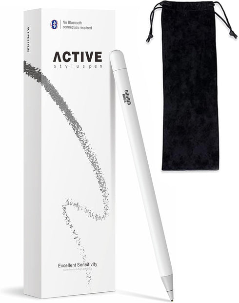 Stylus for iPad, Stylus for iPhone, Rechargeable Stylus Pen,1.4mm Fine Tip for Drawing and Writing, Compatible iPad Pro/iPhone and iPad/iPad Mini/...