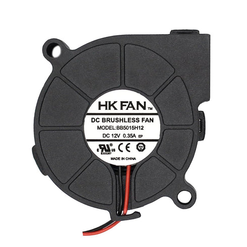 50mm x 15mm 5015 12V DC Brushless Cooling Blower Fan, Dual Ball Bearing, 2 Pin Terninal...