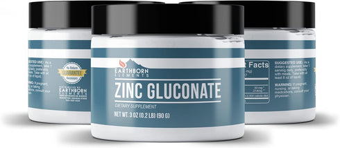 Earthborn Elements Zinc Gluconate 3 oz, Always Pure, No Fillers Or Additives...