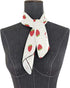 Women's Scarf Silk Strawberry Design Square Hair Scarf Satin Headscarf Neck Head Scarf…...