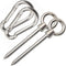 Hammock Hanging Kit, 2 Pack Hammock Chair Hook eye Hooks Heavy Duty Hooks Stainless Steel Hammock Hook Carabiner Set Swing Hardware for Hanging Yo...