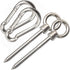 Hammock Hanging Kit, 2 Pack Hammock Chair Hook eye Hooks Heavy Duty Hooks Stainless Steel Hammock Hook Carabiner Set Swing Hardware for Hanging Yo...