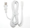 Omnihil (White) 5 Feet AC Power Cord Cable Compatible with Brother SE400 Computerized Sewing MAC Hine...