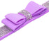 Rhinestone Dog Collar, Cute Dazzling Sparkling Soft Suede Leather Dog Cat Rhinestone Collar Crystal Diamond Pet Dog Puppy Collar (XS, Purple-1)...