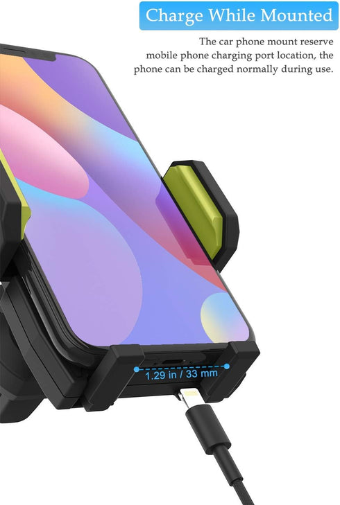KOMOI Cell Phone Holder for Car, Universal Car Air Vent Mount with Adjustable Compatible with iPhone 11 Pro Max XS XS Max XR X 8 8+ 7 7+ SE 6s 6+ ...