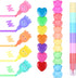 4 Pack 20 Pcs Cute Mini Highlighter Pens Stackable Kawaii Marker Pens Classroom School Pastel Color Highlighters Cute Stationary Markers for Girls...