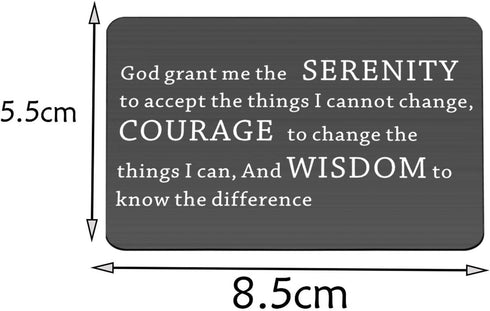 TGBJE Inspirational Wallet Card Inspirational Christian Bible Verse Gift Religious Gift Serenity Prayer Gift God Grant Me The Serenity to Accept T...