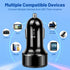 USB C Car Charger Adapter, 4 Port Car Cigarette Lighter USB Charger with LED Voltmeter PD & QC3.0 Car USB Adapter Phone Charger Compatible with iP...