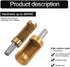 4pcs Wood Plug Hole Titanium Coated Cutter Drill Bits Set 1/4" 3/8" 1/2" 5/8" Cutting Dowel Power Woodworking Cork Hole Saw Tool Round Wood Plug T...