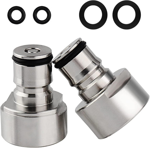 FERRODAY Ball Lock Keg Coupler Adapters for Sankey to Ball Lock Quick Disconnect Conversion Kit Fits A D S G Type Keg Coupler FPT 5/8 Thread Stain...