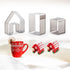 SIENON Gingerbread House Cookie Cutter Set 3pcs, 3D Stainless Steel Mini Christmas House Cookie Cutter Kit, Ginger bread Biscuit Cookie Mold Mug T...