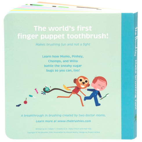 Chomps & Willa Baby & Toddler Toothbrush 2-Pack & Storybook Set/Dental Item and Book/Youth Tooth & Gum Care/Ages 4 Weeks to 4 Years...