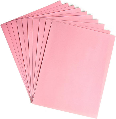 Hygloss Products Velour Paper - Soft, Velvety Surface Works With Printers – Pink, 8-1/2 x 11 Inches - 10 Pack...