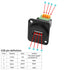 QIANRENON USB2.0 Panel Mount Terminal Block Connector Panel Mount USB 2.0 Type A Female to 4-pin Solderless Connector Push-Type Socket...