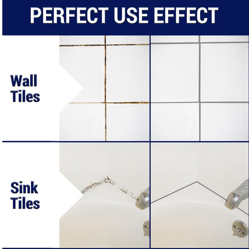 Grout Repair Kit - 180g Tile Grout Paint Filler Tube & Caulk Tool, Grout Filler for Bathroom, Kitchen Porcelain Floors, Repair, Renew & Fill Tile ...
