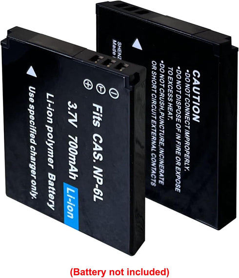 Digital Camera Battery Charger for 3.7V 700mAh NP-6L Rechargeable Lithium Battery (NP-6L Battery Charger)...