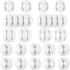 AUSTOR 20 Pieces Cable Clips White Cable Holders Adhesive Desk Cable Organizer Silicone Wire Holder Cable Management for Cable, Cord and Wire...