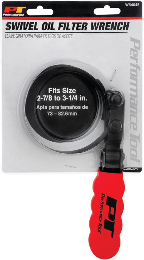 Performance Tool W54045 2-7/8-Inch to 3-1/4-Inch Swivel Filter Wrench...