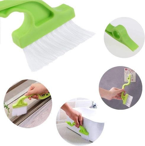 8 Pcs Hand-held Groove Gap Cleaning Tools,Door Window Track Cleaning Tools Groove Corner Crevice Cleaning Brushes for Sliding Door/Tile Lines/Shut...