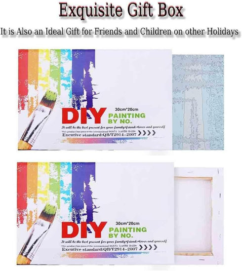 VIGEGU Paint by Numbers Kit for Adults Beginner with Framed Canvas - with Wooden Easel, Sunflower Butterfly DIY Oil Painting, with Acrylic Paints ...