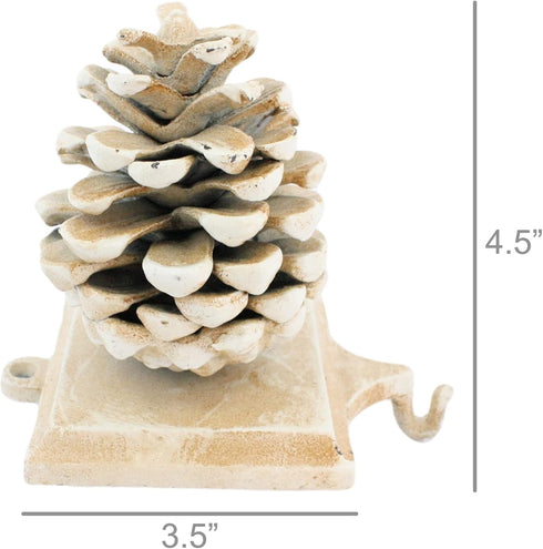HomArt Stocking Holder Pinecone - Cast Iron...