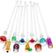 Cabilock 10pcs Cocktail Mixing Sticks Glass Stirring Rod Cocktail Swizzle Stirrer Sticks Drink Coffee Beverage Stirrers Coffee Stir Sticks for Hom...