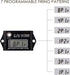 Jayron JR-HM026A Digital Hour Meter Tachometer,Maintenance Reminder,Maximum RPM Recall,or Pneumatic Equipment and ZTR Lawn Mower Tractor Generator...