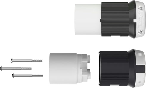 30 AMP RV Power Cord Locking Shore Connector Replacement End Marine Twist Lock (30 Amp Connector)...