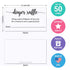 321Done Diaper Raffle Tickets, Made in USA - 3.5x2 White, With Name Line, Baby Shower Game, Enter to Win Drawing, Prize, Small - Set of 50...