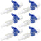 6pcs Disposable Medical Valve 2-Way Stopcocks with Luer Connections Male Lock for School Projects, Hobbies DIY Experimental Research Projects...
