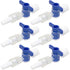 6pcs Disposable Medical Valve 2-Way Stopcocks with Luer Connections Male Lock for School Projects, Hobbies DIY Experimental Research Projects...