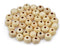 AD Beads Wood Spacer Loose Wooden Craft Beads Big Hole Beads Assorted for Necklace Bracelet Craft Making Decoration (12x14mm 100pcs, Natural Colou...