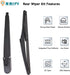 Rear Windshield Wiper Blade Arm Set for Kia Soul 2010-2019, for Kia Soul EV 2015-2019 Rear Windsheild Back Wiper Arm and wiper Blade with Cover As...