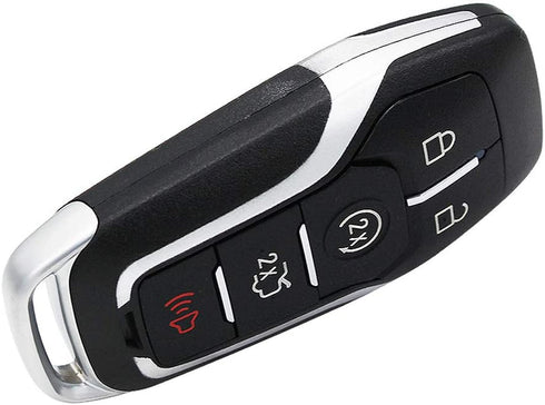 Keyless Entry Remote Smart Key Fob Shell Case Button Pad Cover for Ford Fusion Mustang Explorer Lincoln MKZ MKC 2013-2017...