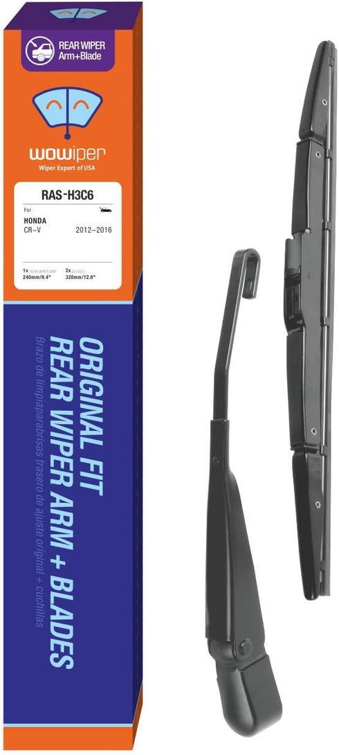 Rear Wiper Arm with Blades Assembly for Honda CRV 2016 2015 2014 2013 2012, Genuine OE Back Windshield Wiper 76720-T0A-003 10”+13”+13” (3pcs)...